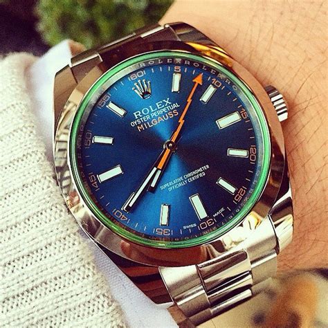 rolex versus milgauss|rolex milgauss blue review.